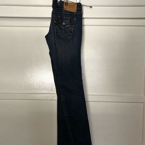 True Religion dark wash boot cut jeans